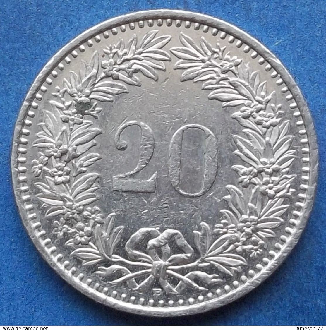 SWITZERLAND - 20 Rappen 2000 B KM# 29a Confoederatio Helvetica - Edelweiss Coins - Autres & Non Classés