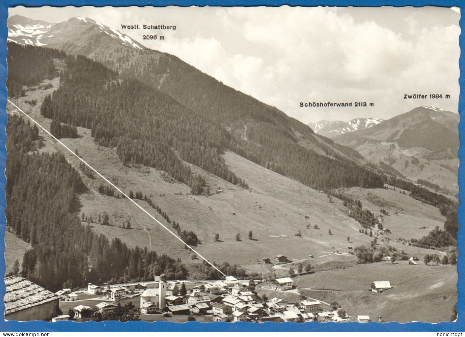 Österreich; Saalbach; Schattbergseilbahn; 1963 - Saalbach