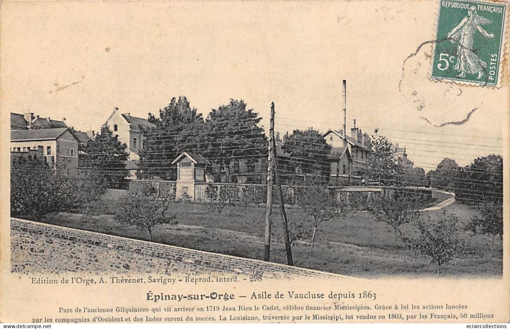 Epinay Sur Orge        91        Asile Du Vaucluse  -  2  -  (voir Scan) - Epinay-sur-Orge