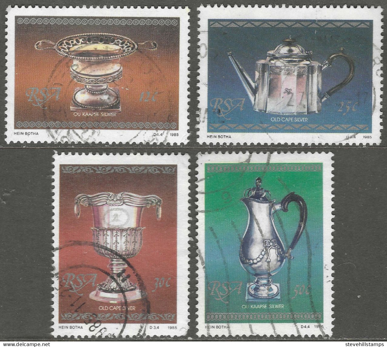 South Africa. 1985 Cape Silverware. Used Complete Set. SG 590-593 - Used Stamps