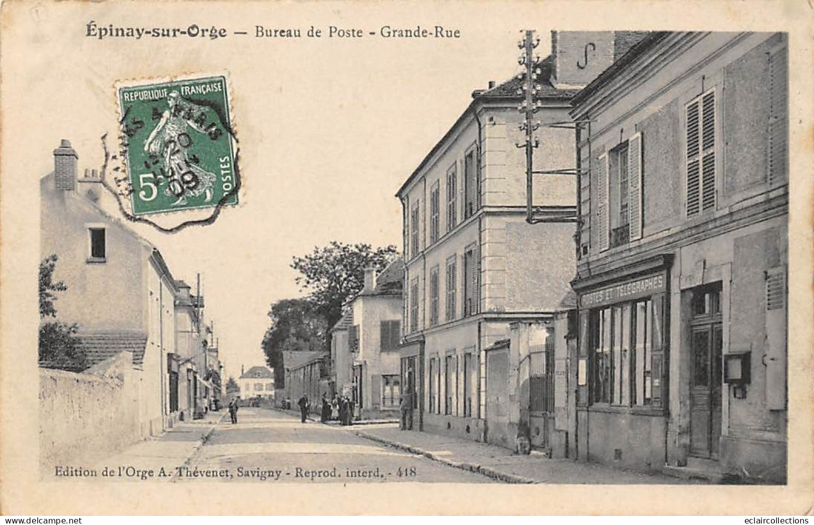 Epinay Sur Orge          91          Bureau De Poste.   Grande Rue      (voir Scan) - Epinay-sur-Orge