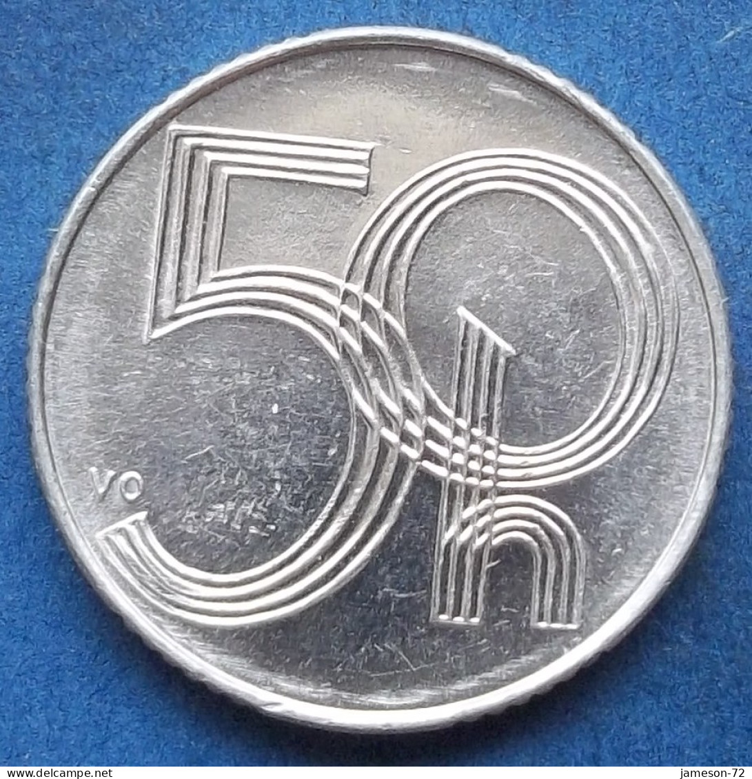 CZECH REPUBLIC - 50 Haleru 1997 KM# 3.1 Republic (1993) - Edelweiss Coins - Czech Republic