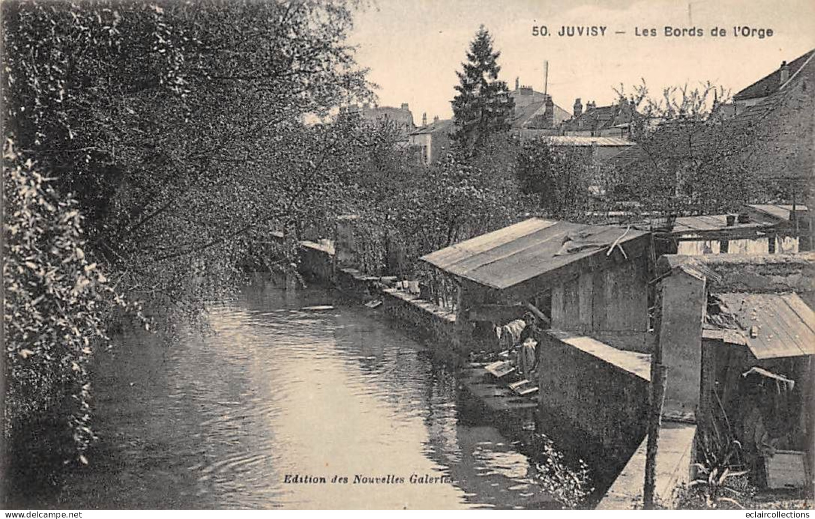 Juvisy Sur Orge           91          Bords De L'Orge.  Lavoir .          (voir Scan) - Juvisy-sur-Orge