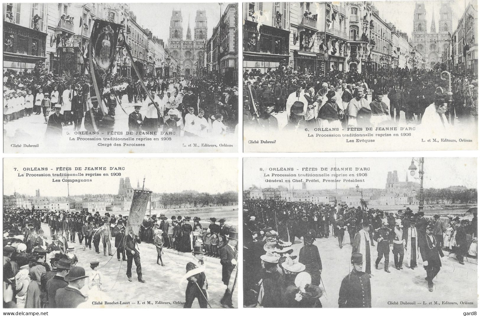 Fêtes De Jeanne D'Arc à Orléans En 1908  - Série Complète (25 Cp) ? - Manifestazioni