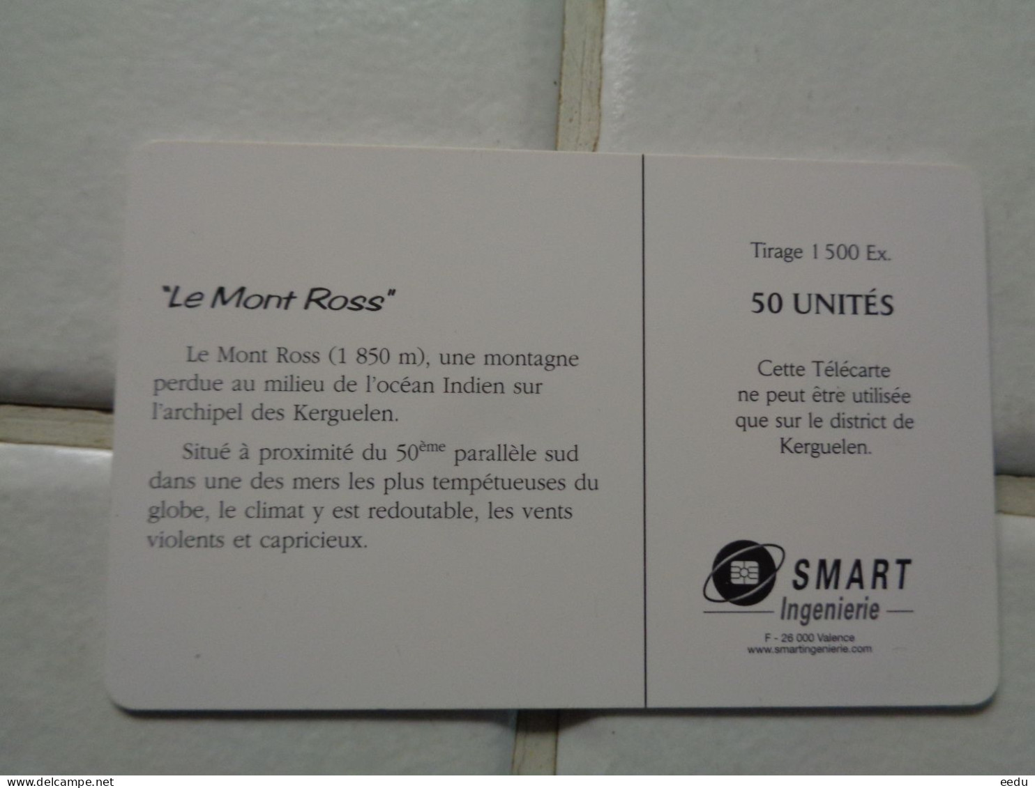 TAAF Phonecard - TAAF - Franz. Süd- Und Antarktisgebiete