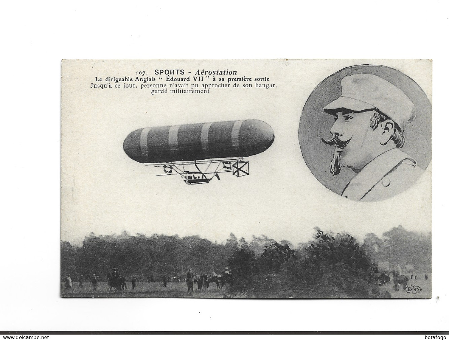 CPA    BALLON DIRIGEABLE  ANGLAIS  EDOUARD VII - Dirigeables