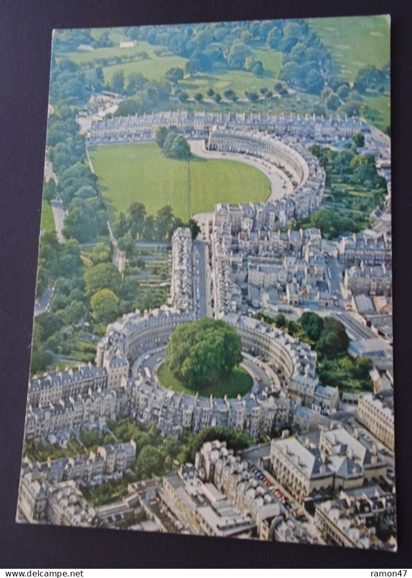 Bath, Aerial View - Showing The Royal Crescent, And The Circus - Unichrome, Bath - # 1116 - Bath