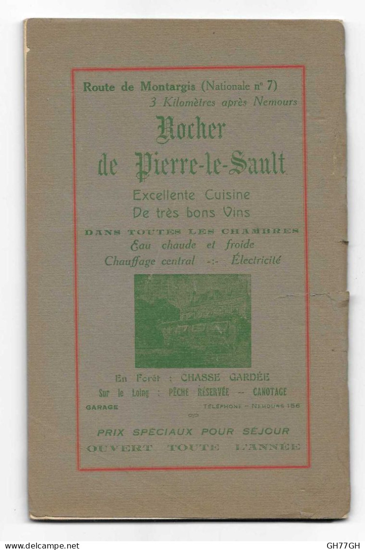 Guide Nemours 1928 Par Le Syndicat D'initiative - Ile-de-France