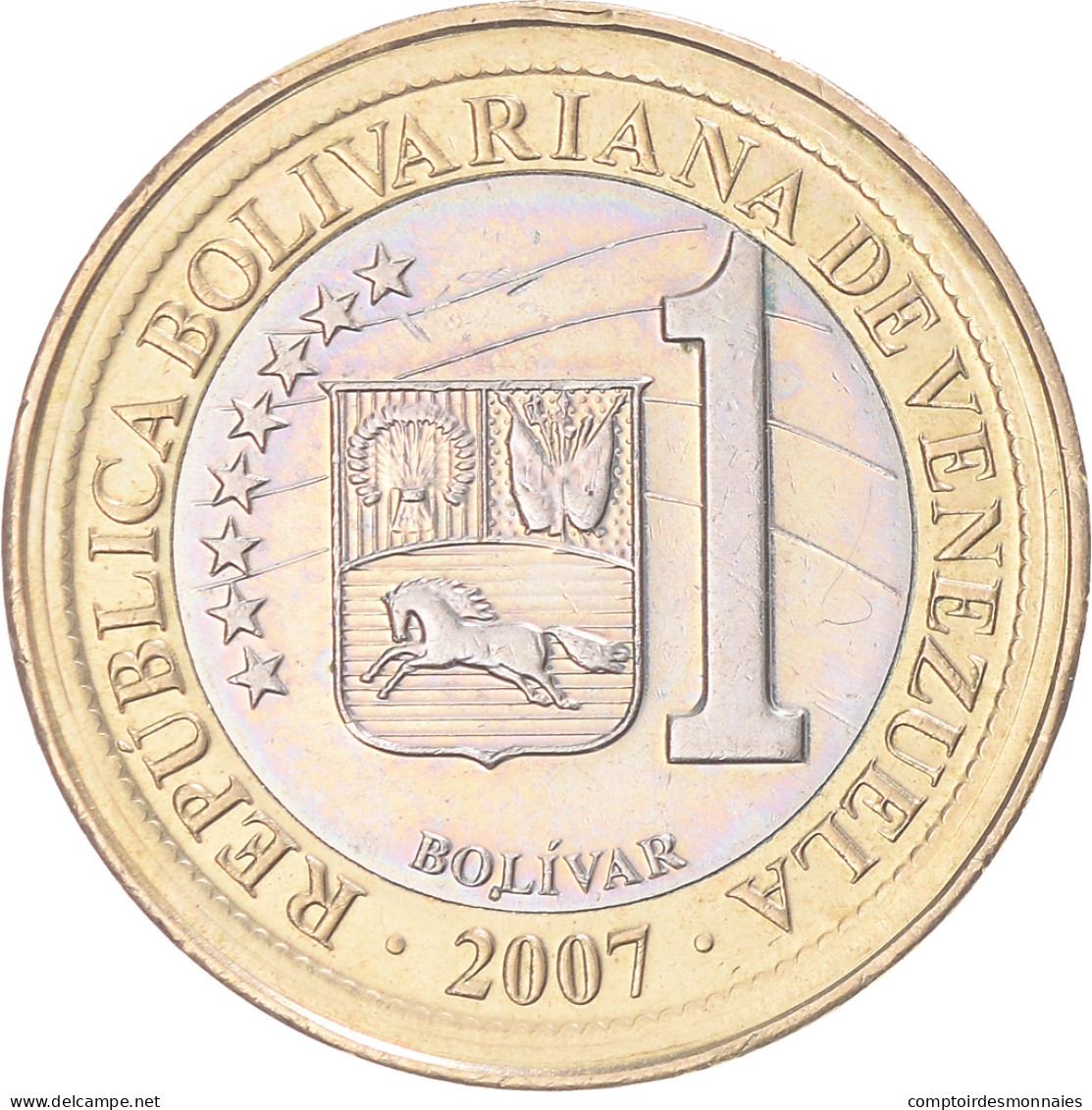 Monnaie, Venezuela, Bolivar, 2007 - Venezuela