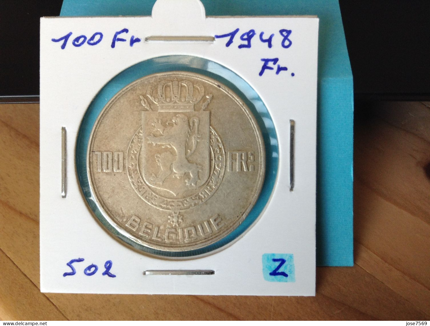 België Prins Karel 100 Frank 1948 Fr. Zilver (Morin 502) - 100 Franc