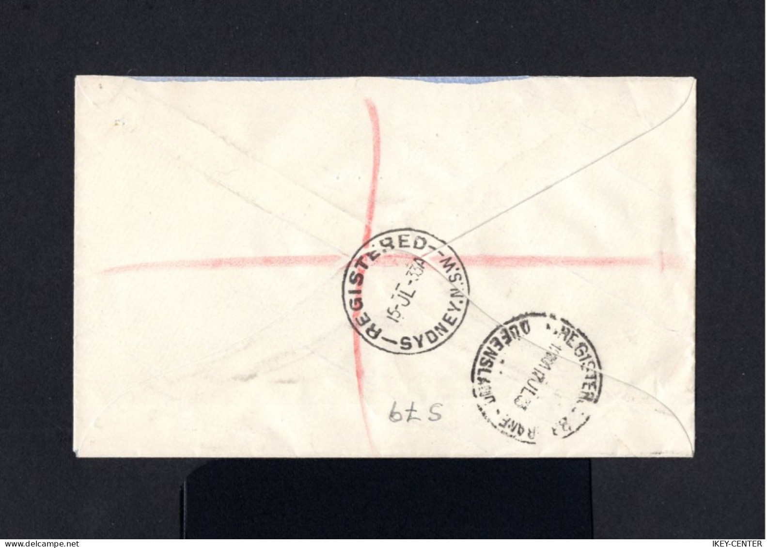 S79-AUSTRALIA-REGISTERED COVER SYDNEY To BRISBAN (queensland). 1933.WII.Enveloppe BRITISH RECOMMANDE AUSTRALIE - Covers & Documents