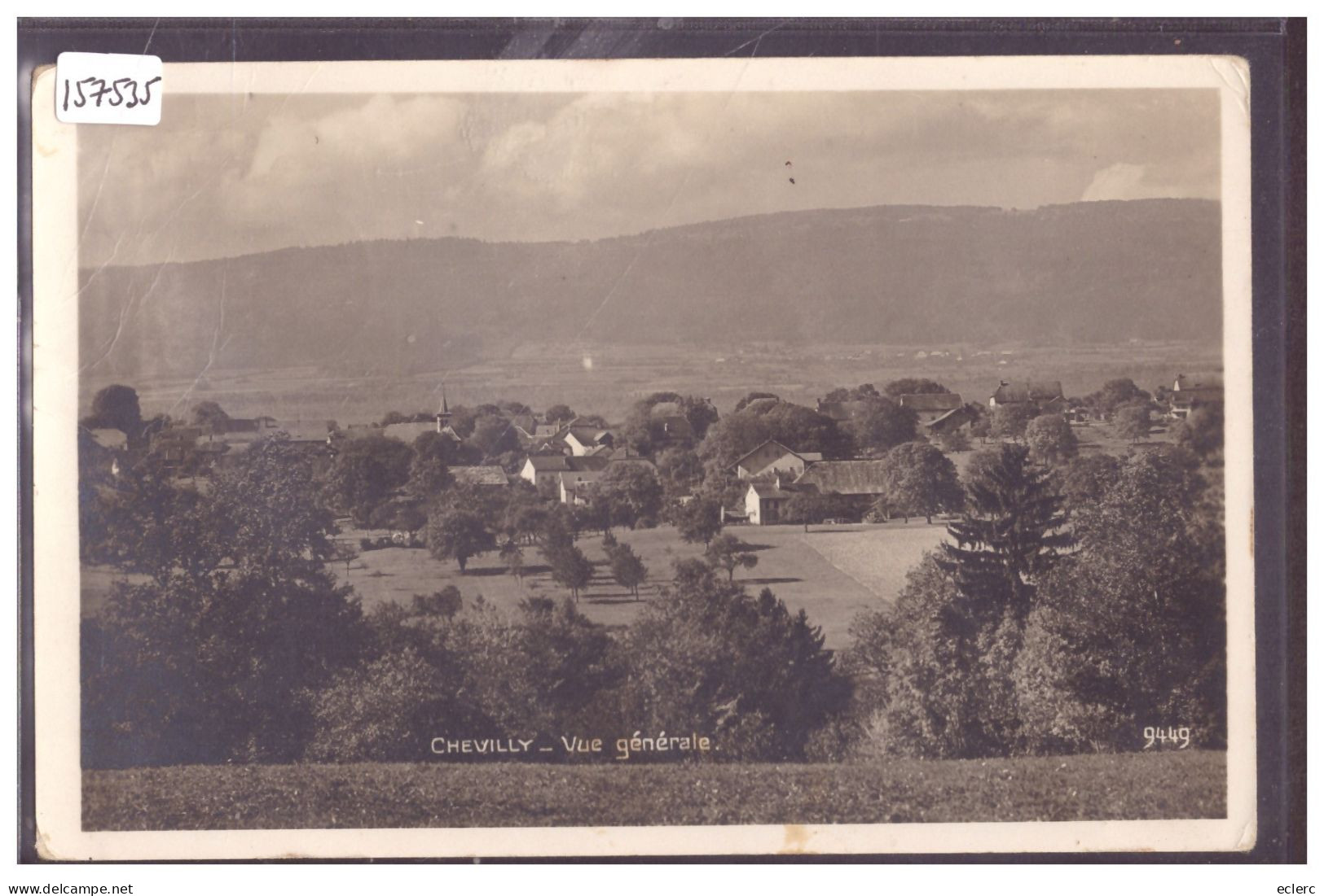 DISTRICT DE COSSONAY - CHEVILLY - B ( TIMBRE ARRACHE AU DOS AVEC AMINCI ) - Cossonay