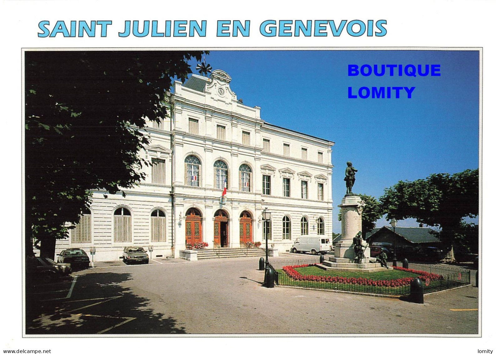74 Saint Julien En Genevois Hotel De Ville CPM Voiture Auto Camionnette - Saint-Julien-en-Genevois