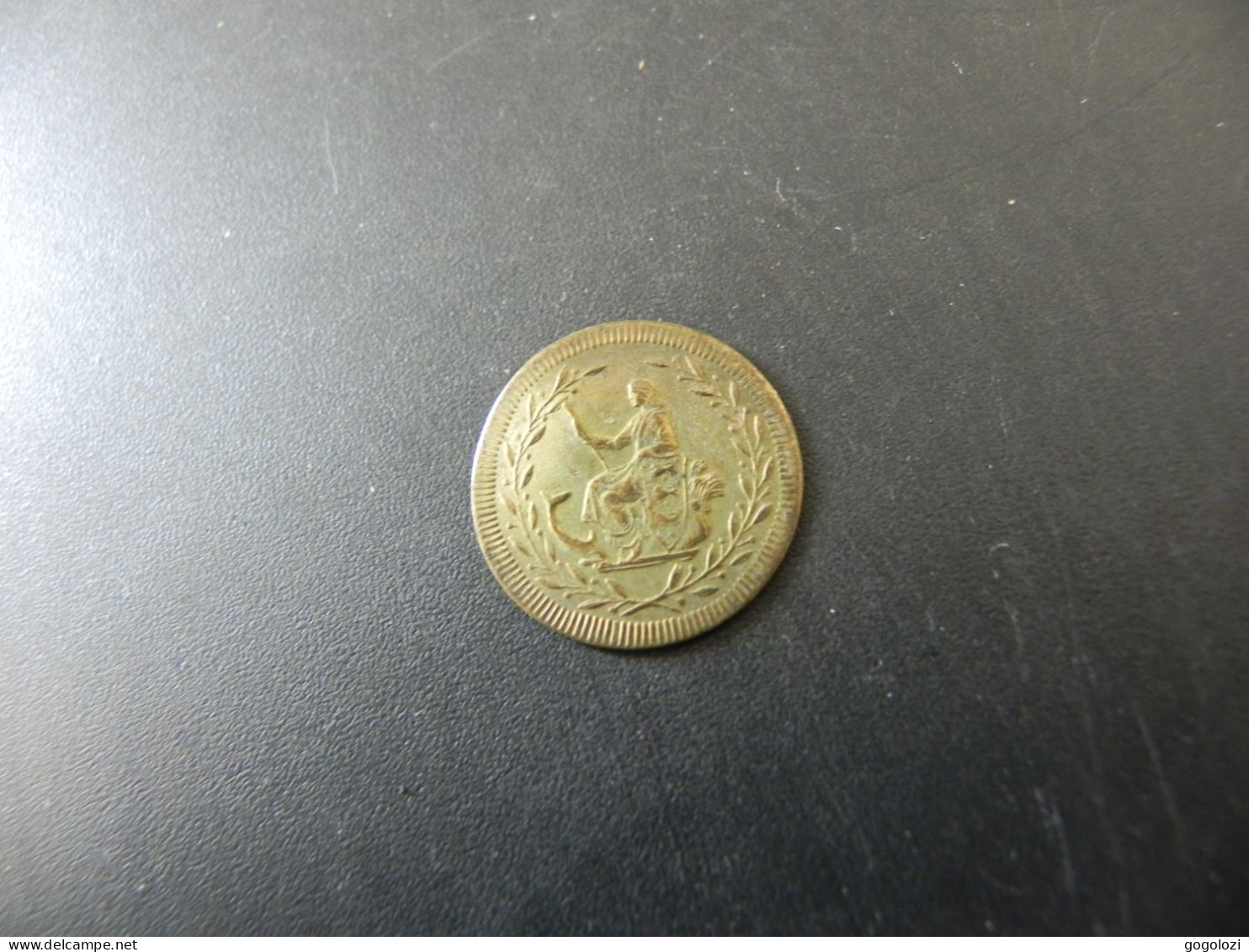 Jeton Token - Spielmarke  Schiff - Ship - Bateau - Britania - Monedas Elongadas (elongated Coins)