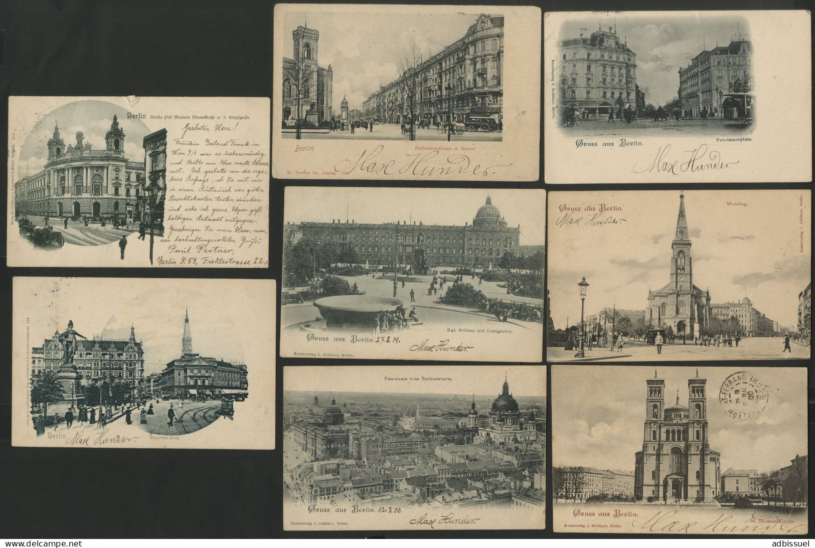 8 Cartes De Berlin Différentes Pour La France En 1900. Voir Description Détaillée - Other & Unclassified
