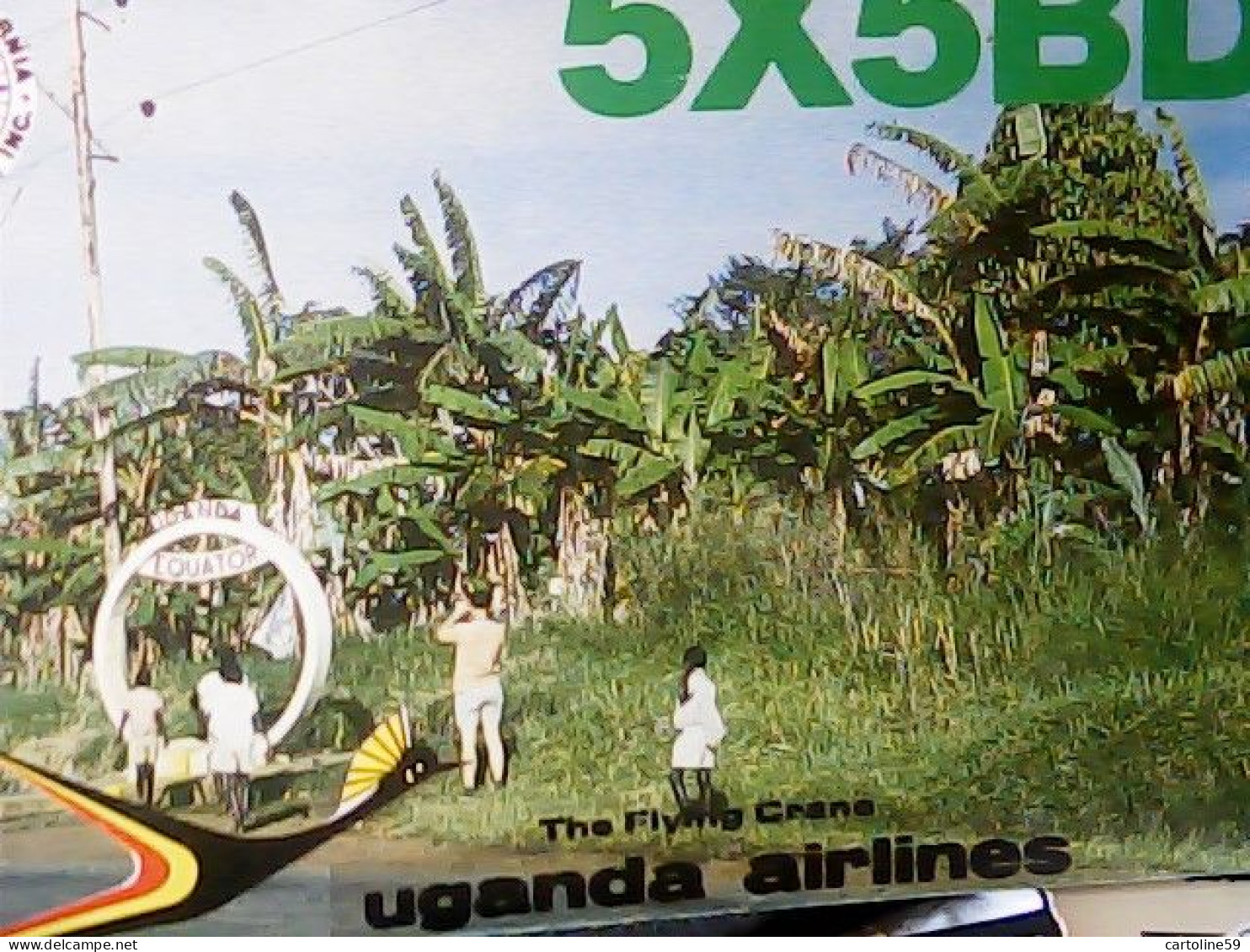 UGANDA AIRLINES  QSL 1985  JL736 - Oeganda