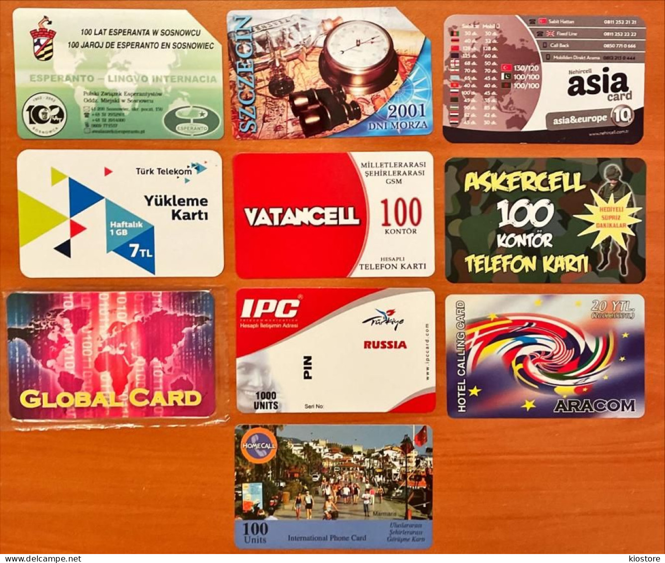 10 Different Phonecards - Telecom Operators