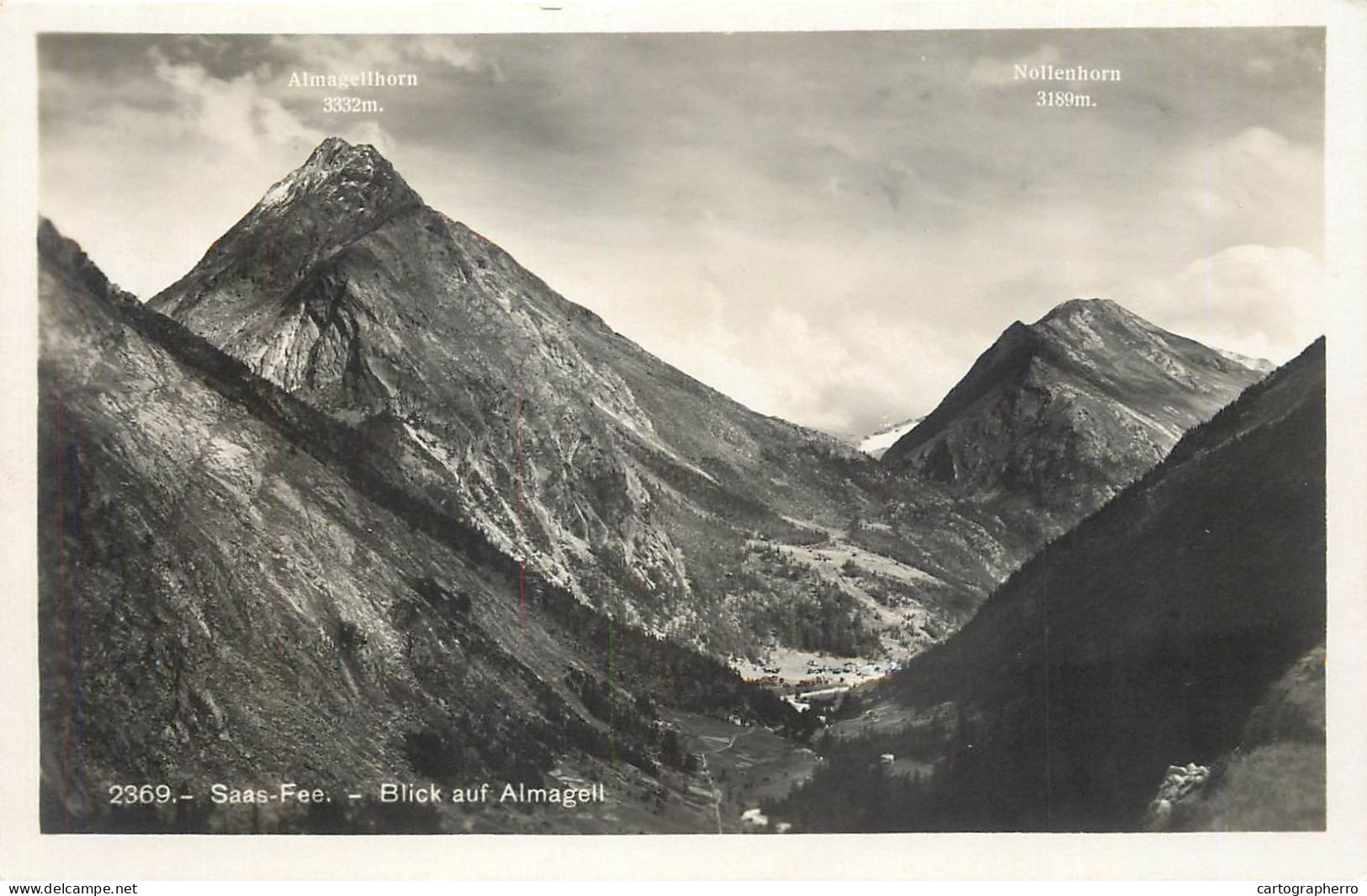 Switzerland Saas Fee Blick Auf Almagell - Saas Im Prättigau