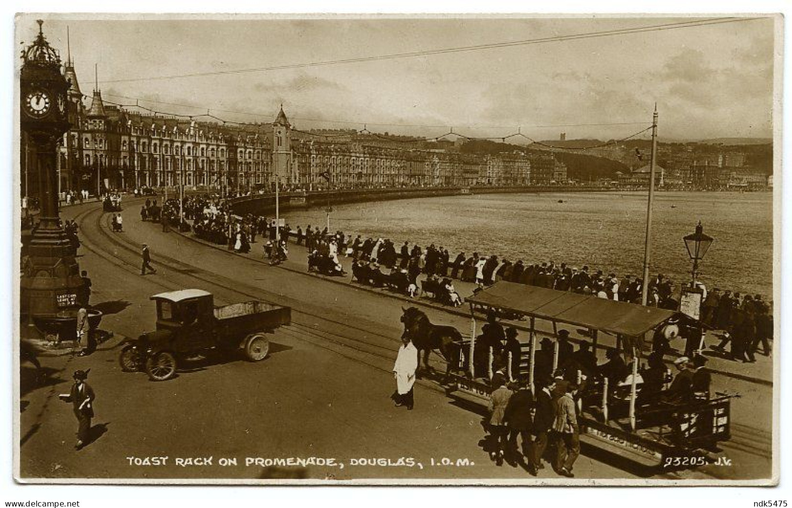 ISLE OF MAN : DOUGLAS, TOAST RACK ON PROMENADE (HORSE DRAWN TRAM) / LIVERPOOL, FRESHFIELD, BISHOP'S COURT (HUGHES) - Ile De Man