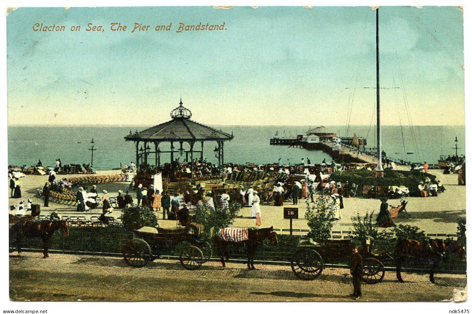 CLACTON ON SEA : THE PIER AND BANDSTAND / CRANBROOK, SISSINGHURST, WALNUT TREE COTTAGE (LING) - Clacton On Sea