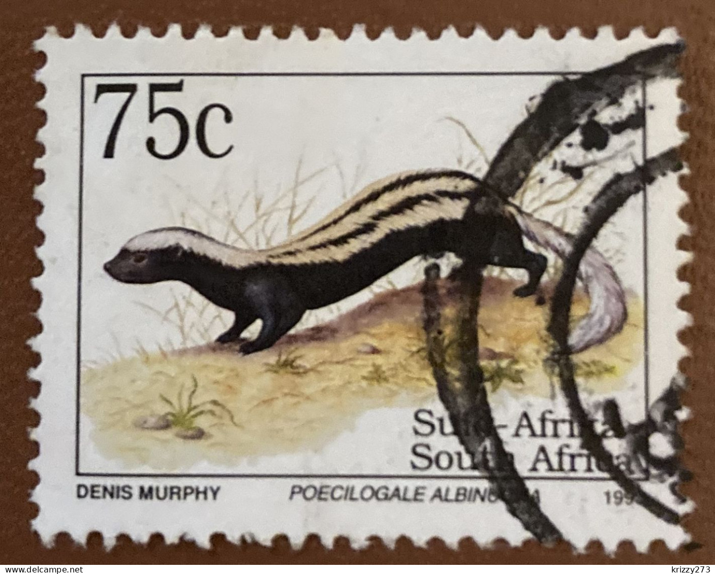 South Africa 1993 Poecilogale Albinucha 75 C - Used - Usados