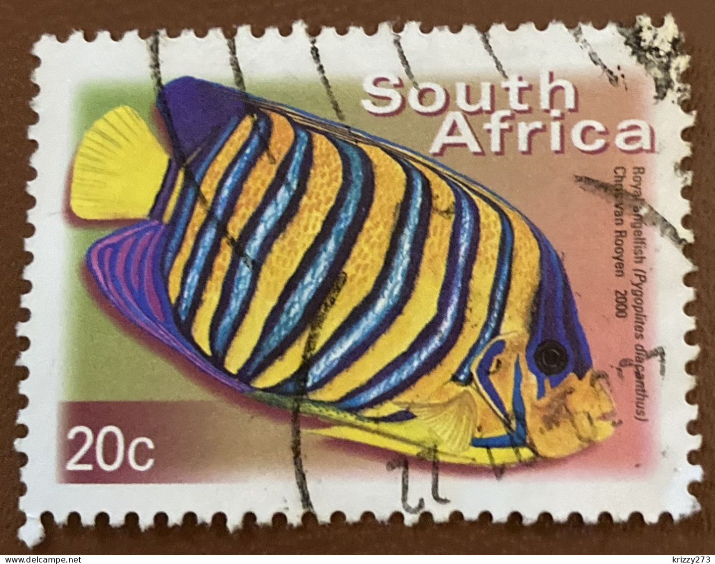 South Africa 2000 Fish Pygoplites Diacanthus 20 C - Used - Oblitérés