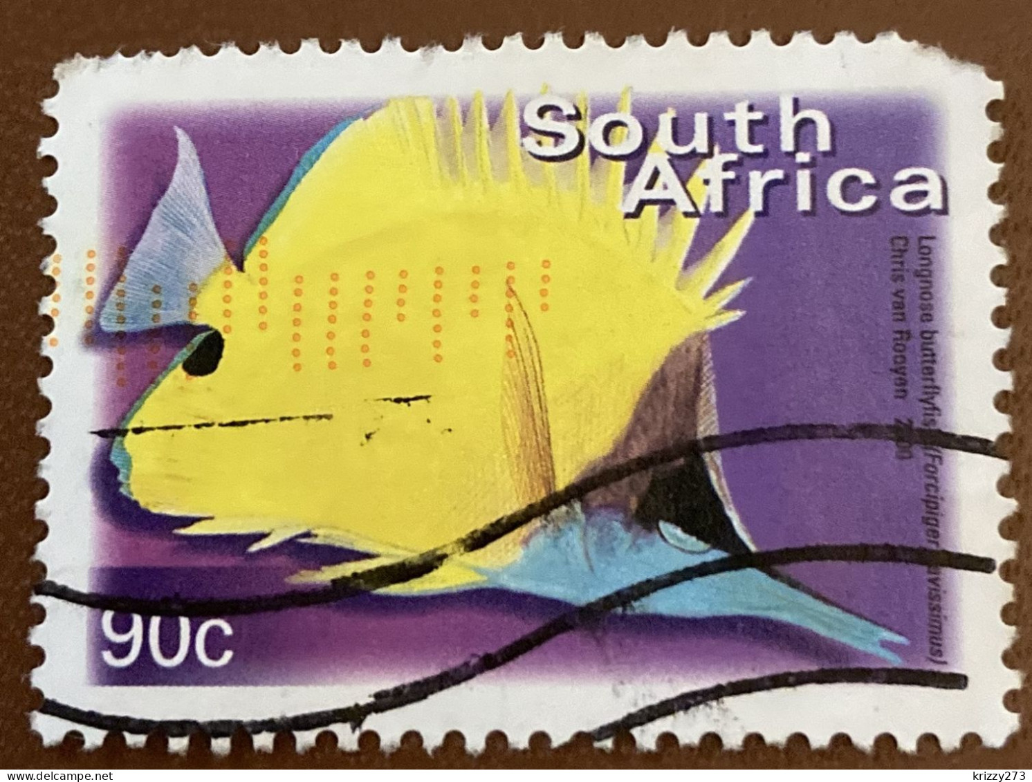 South Africa 2000 Fish Forcipiger Flavissimus 90 C - Used - Oblitérés