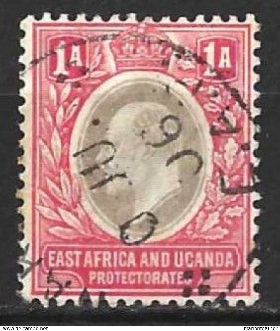 K.U.T.." EAST AFRICA & UGANDA. "..KING EDWARD VII...(1901-10..).." 1904.."....1A.......SG18....ORDENARY PAPER......VFU. - East Africa & Uganda Protectorates