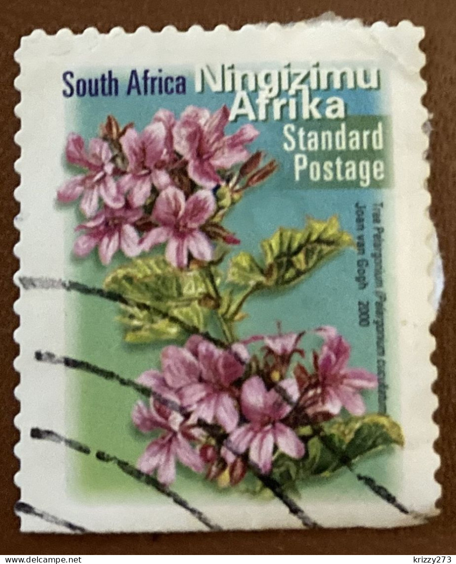 South Africa 2001 Fauna And Flora - Self-Adhesive Pelargonium Cucullatum 1.40 - Used - Oblitérés