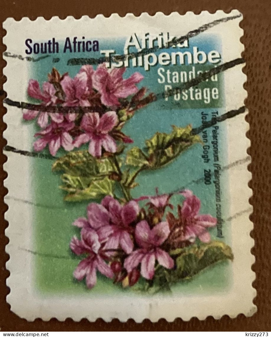 South Africa 2001 Fauna And Flora - Self-Adhesive Pelargonium Cucullatum 1.40 - Used - Gebraucht