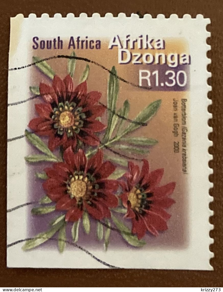 South Africa 2001 Fauna And Flora - Self-Adhesive Gazania Krebsiana 1.40 - Used - Gebraucht