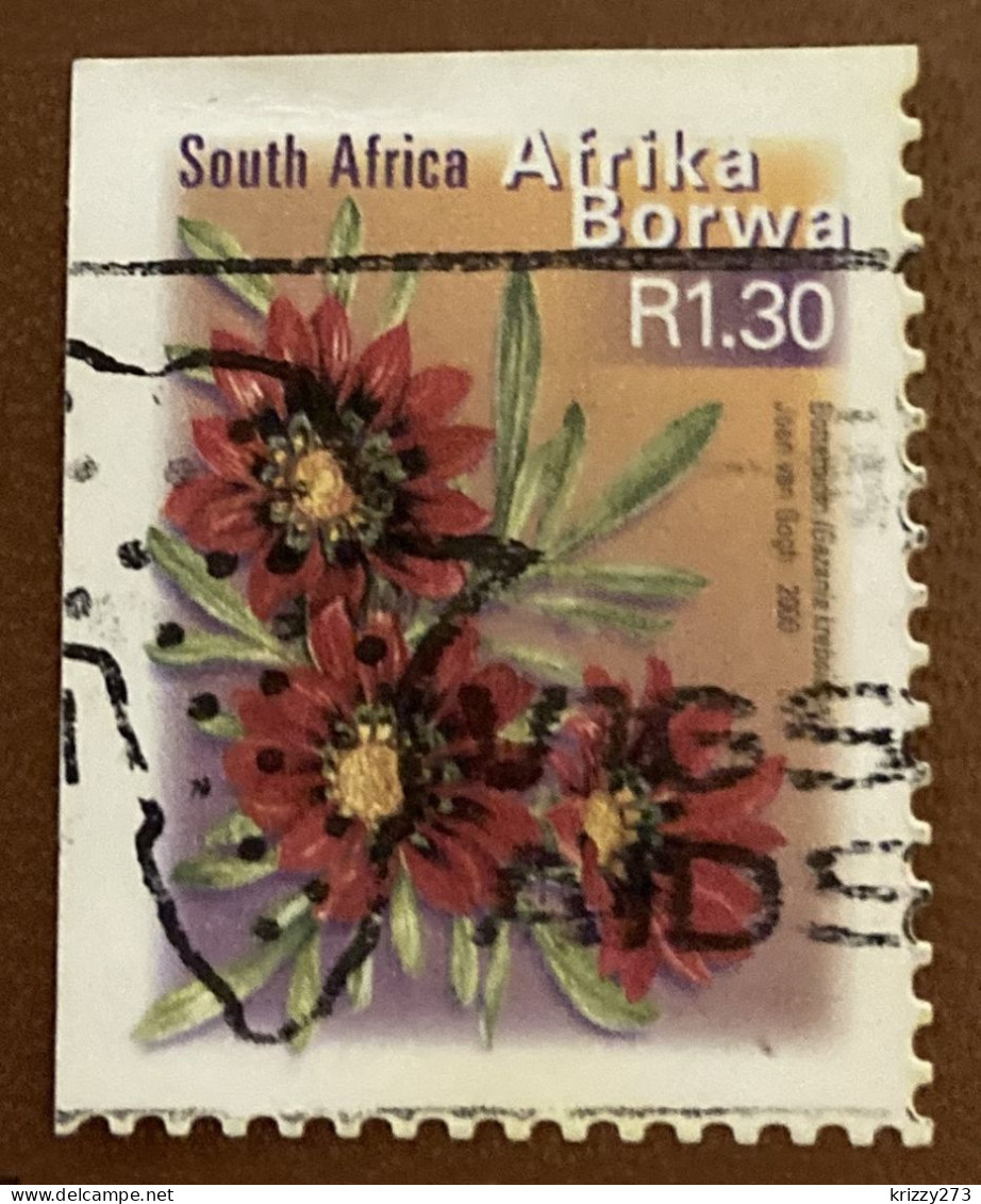 South Africa 2001 Fauna And Flora - Self-Adhesive Gazania Krebsiana 1.40 - Used - Usati