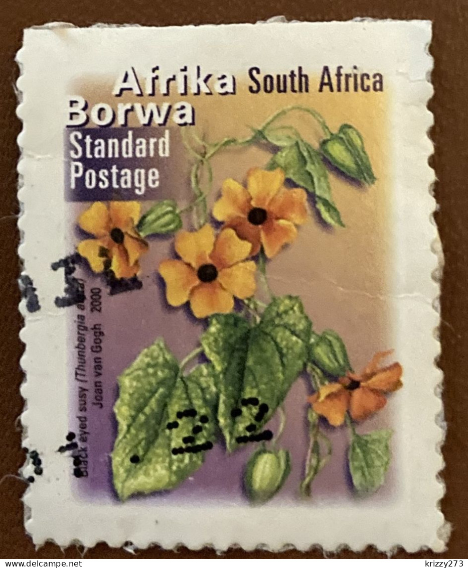 South Africa 2001 Fauna And Flora - Self-Adhesive Thunbergia Alata 1.40 - Used - Usados