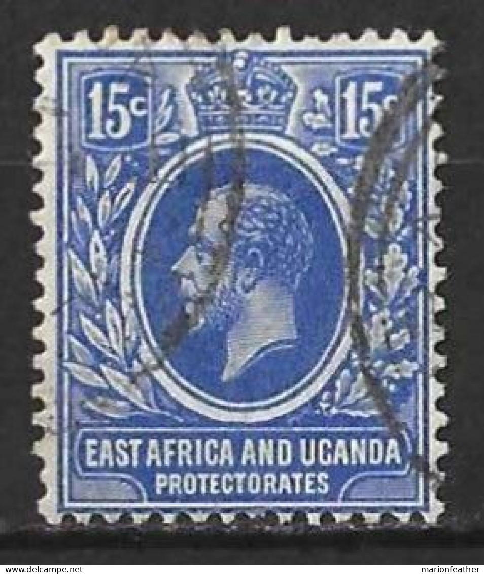 K.U.T..." EAST AFRICA & UGANDA..".KING GEORGE  V..(1910-36.).." 1912.."....15c......SG49......VFU - East Africa & Uganda Protectorates