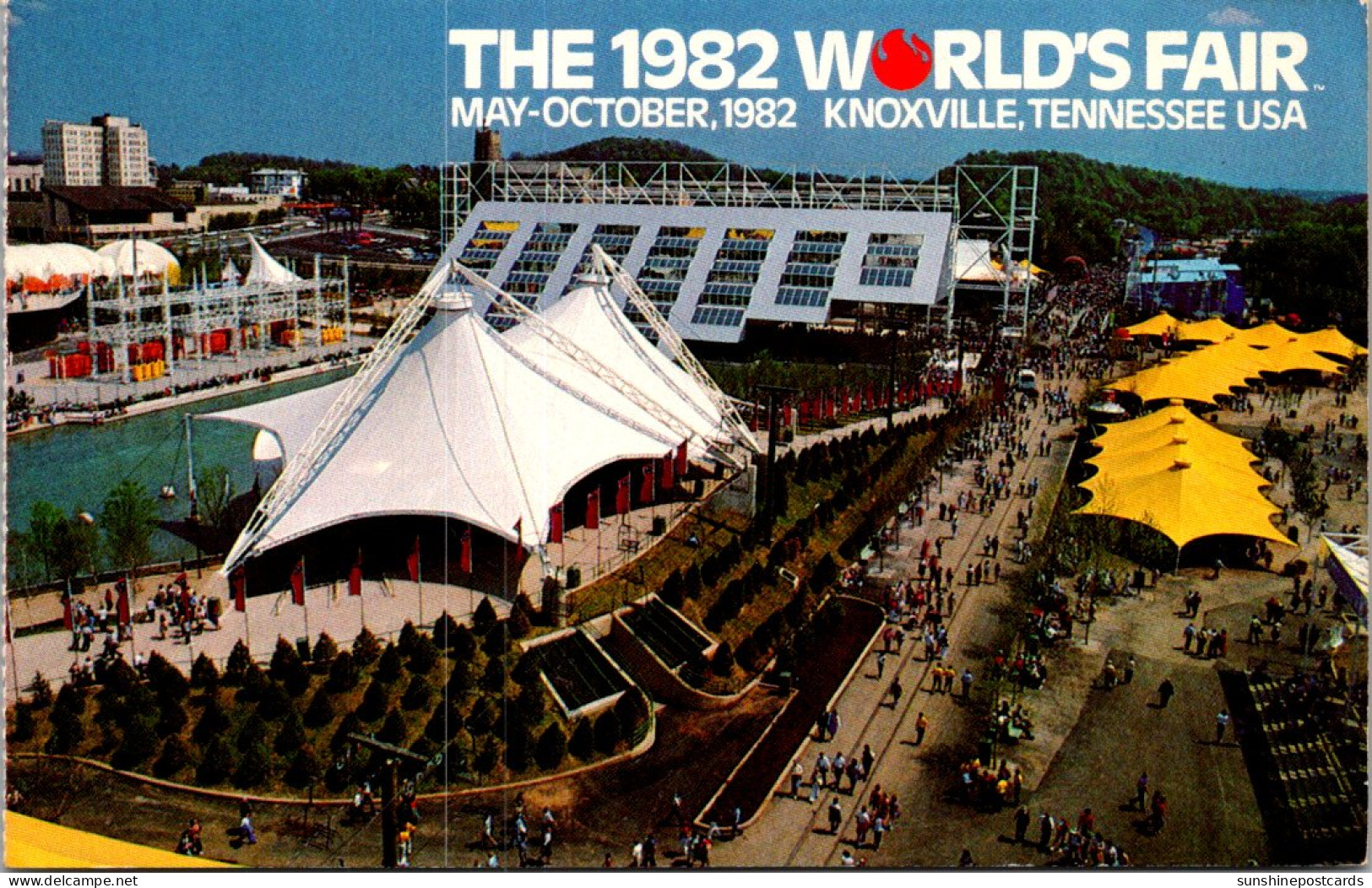 Tennessee Knoxville The 1982 World's Fair Aerial View - Knoxville
