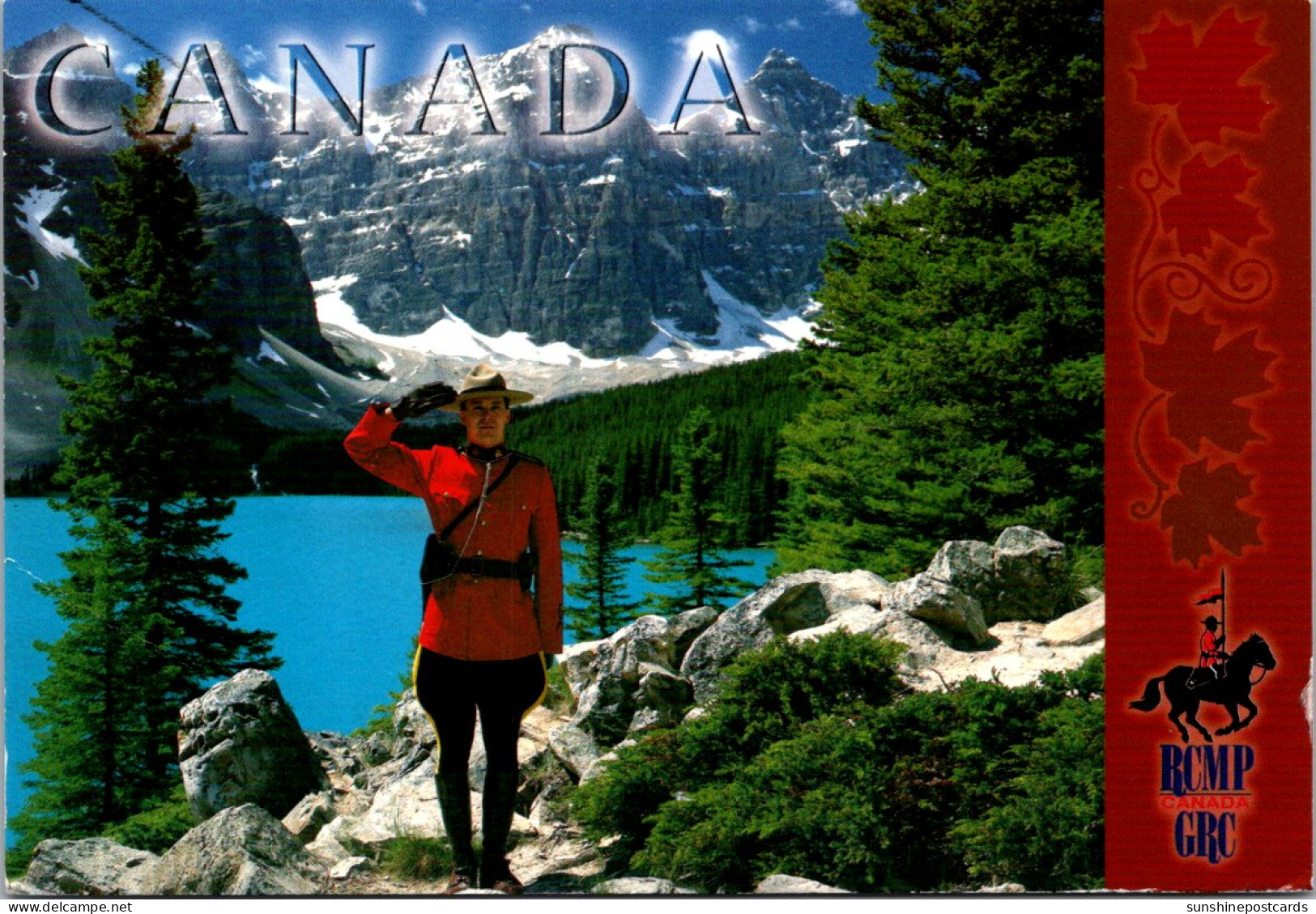 Canada The Candian Rockies The Royal Candian Mounted Police - Cartes Modernes