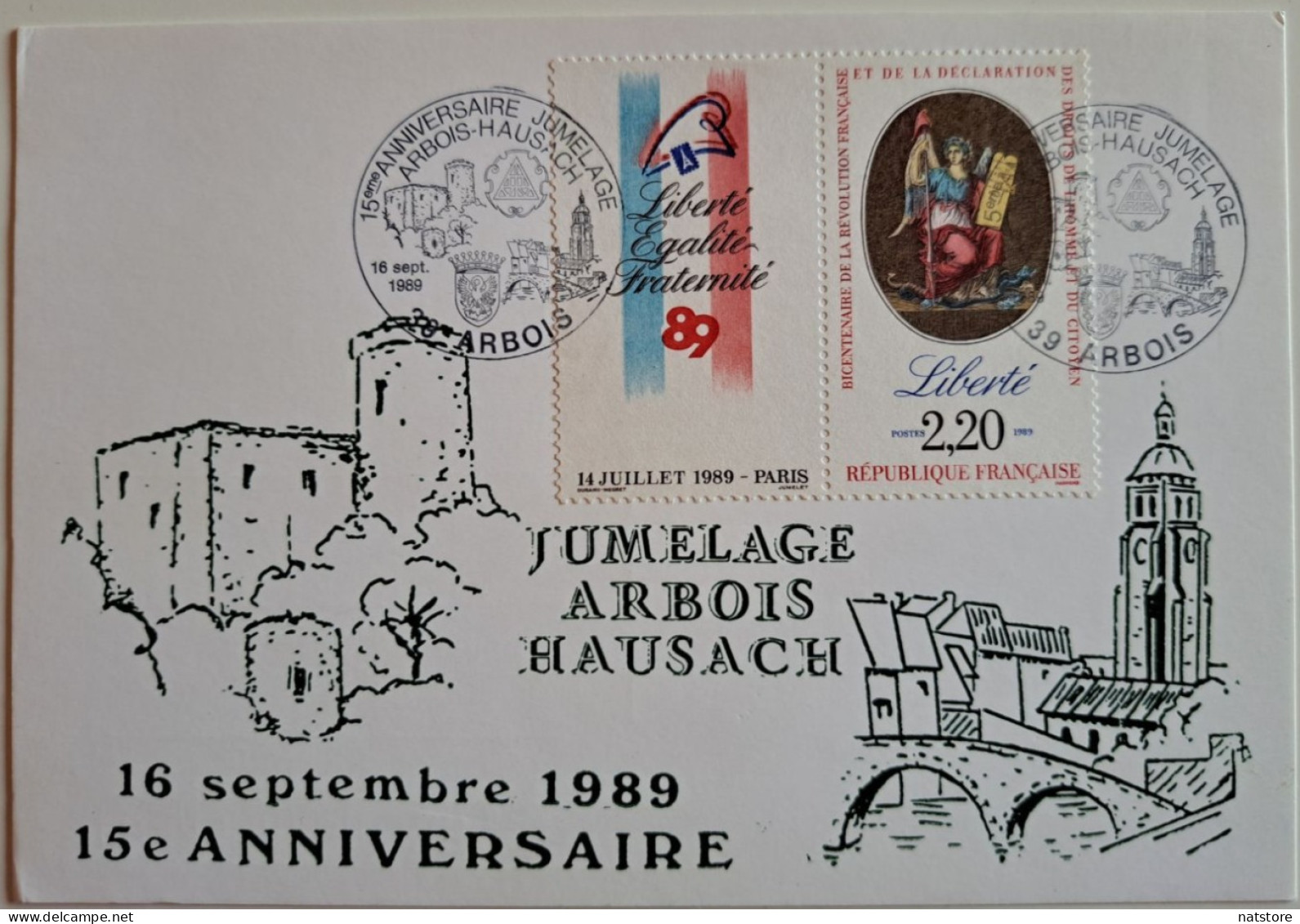 1989.. FRANCE.. POSTAL CARD.. - Lots Et Collections : Entiers Et PAP