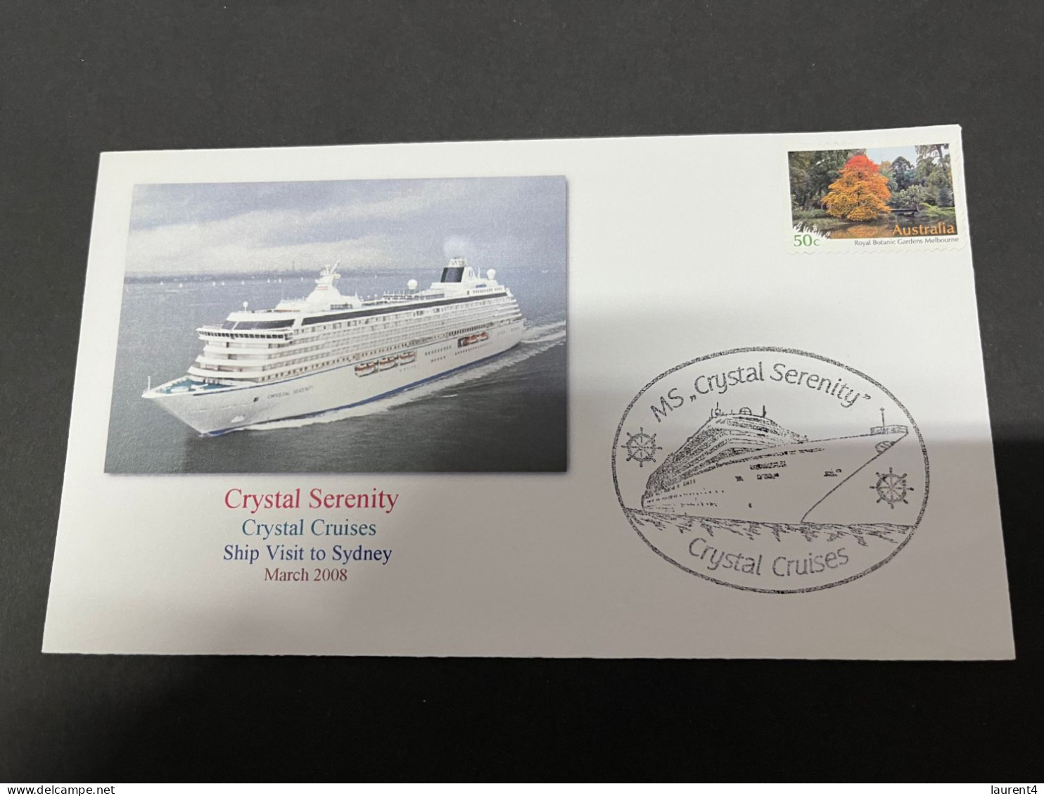 14-7-2023 (2 S 9) Cruise Ship Cover - Crystal Serenity (2008) 5 Of 10 - Autres (Mer)