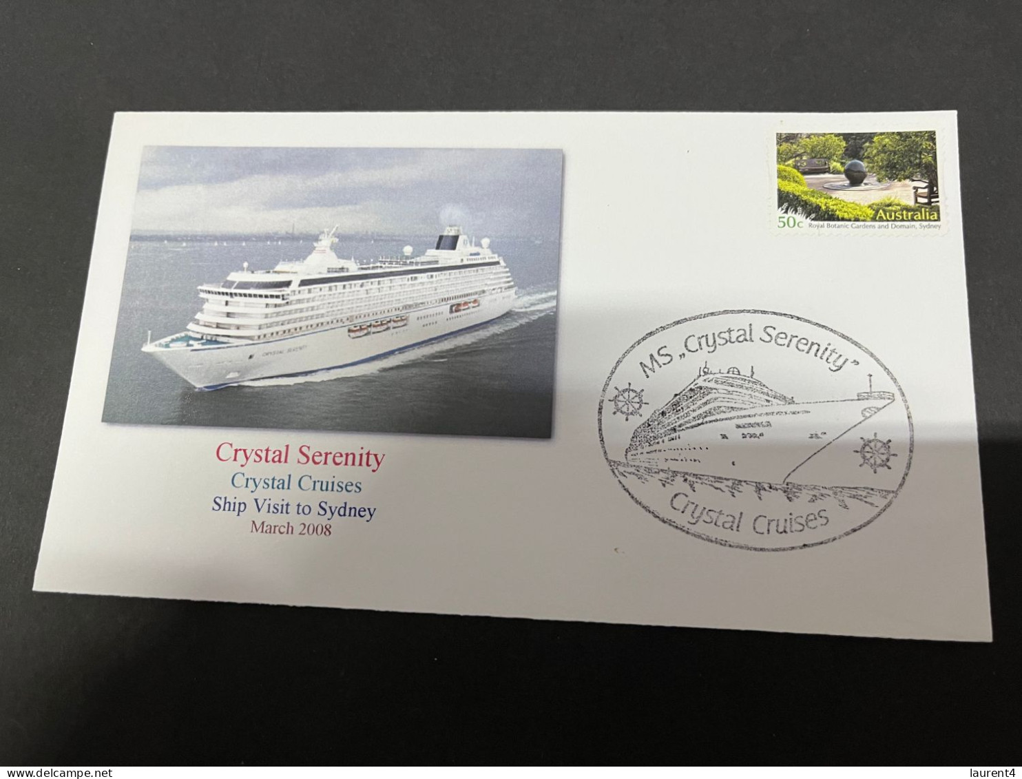 14-7-2023 (2 S 9) Cruise Ship Cover - Crystal Serenity (2008) 4 Of 10 - Autres (Mer)