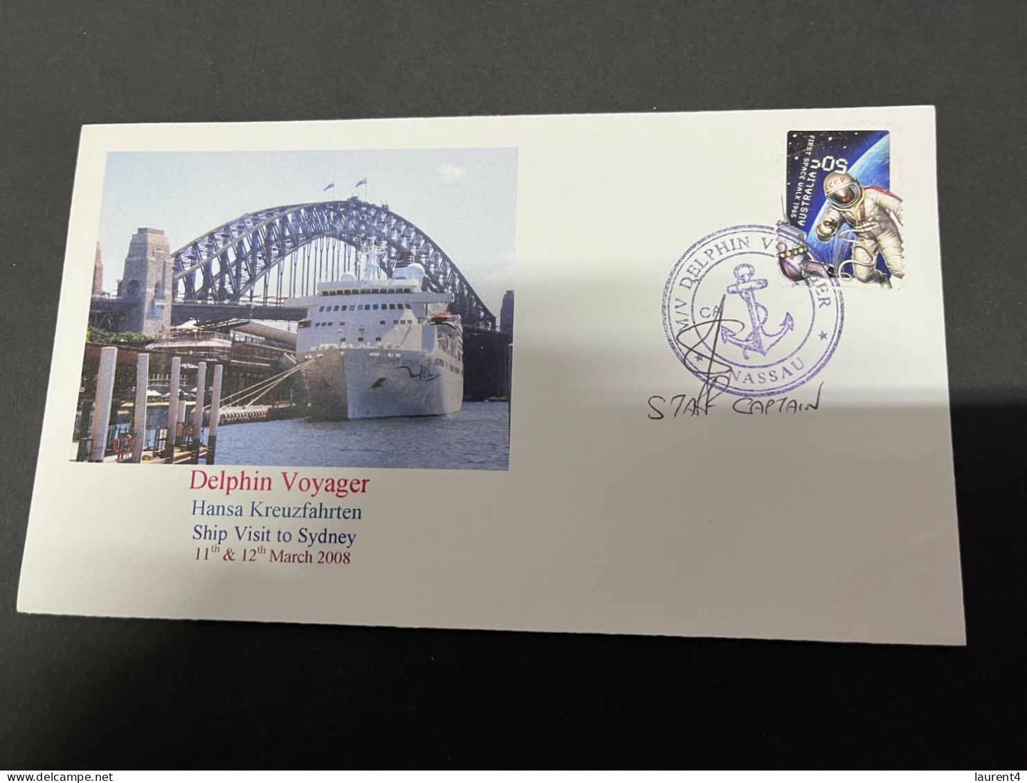 14-7-2023 (2 S 9) Cruise Ship Cover - Delphin Voyager (signed By Captain) (2008) 6 Of 10 - Autres (Mer)