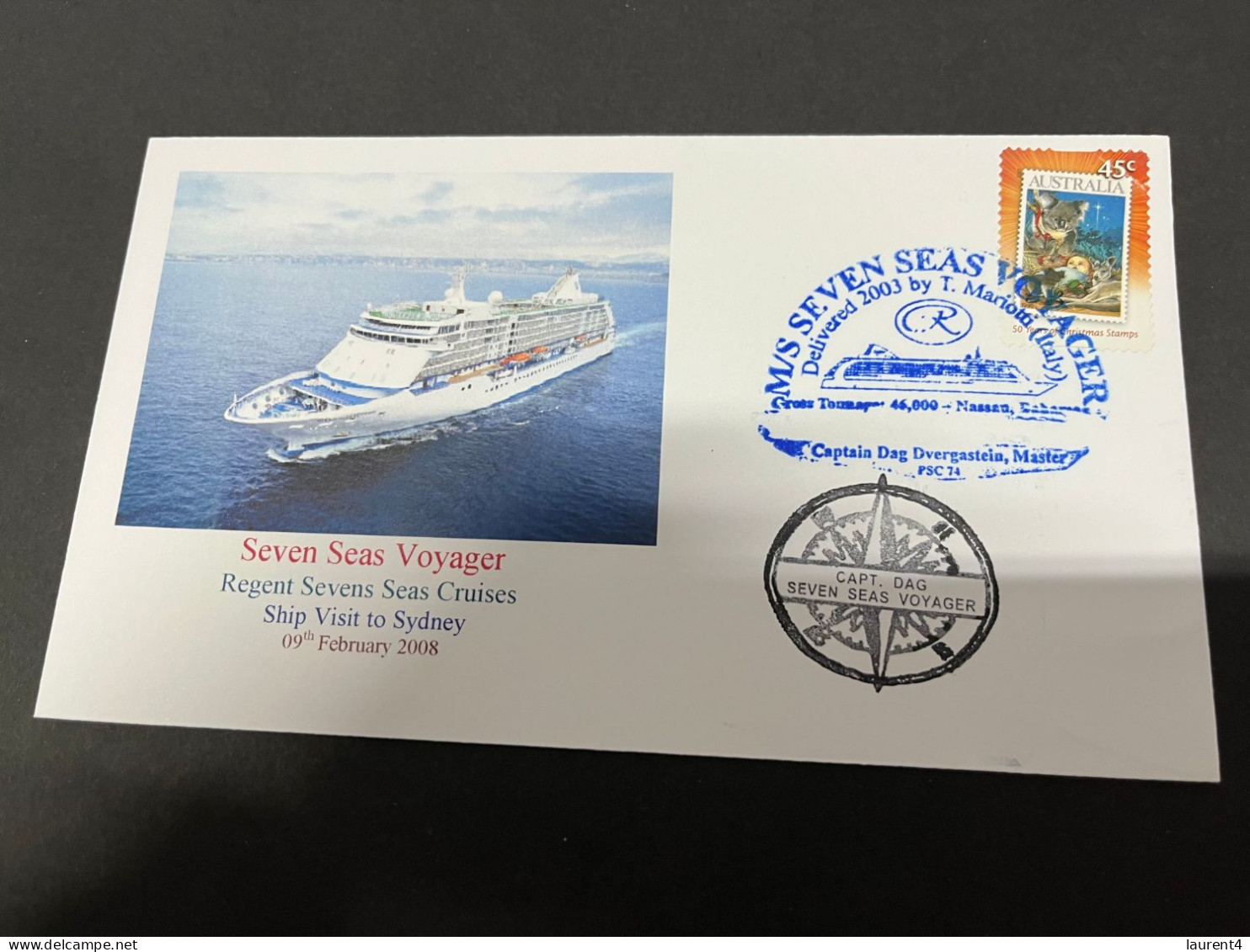 14-7-2023 (2 S 9) Cruise Ship Cover - Seven Seas Voyager (2008) - 7 Of 10 - Other (Sea)