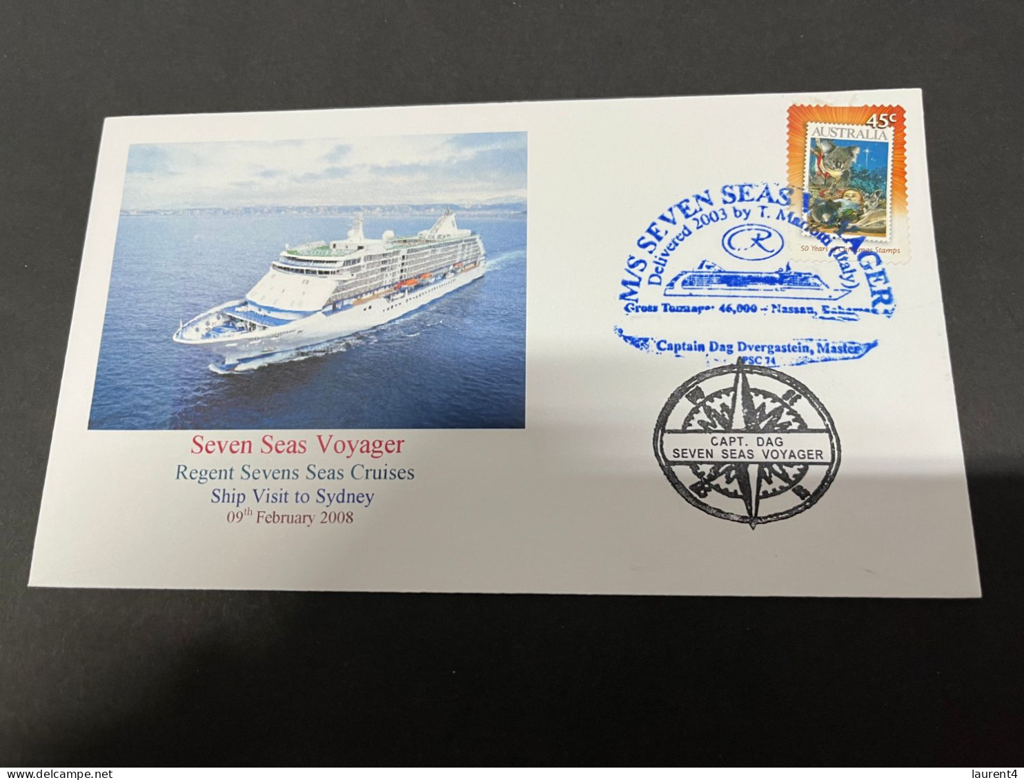 14-7-2023 (2 S 9) Cruise Ship Cover - Seven Seas Voyager (2008) - 6 Of 10 - Other (Sea)