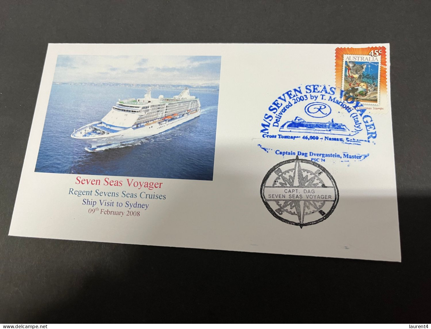 14-7-2023 (2 S 9) Cruise Ship Cover - Seven Seas Voyager (2008) - 1 Of 10 - Autres (Mer)