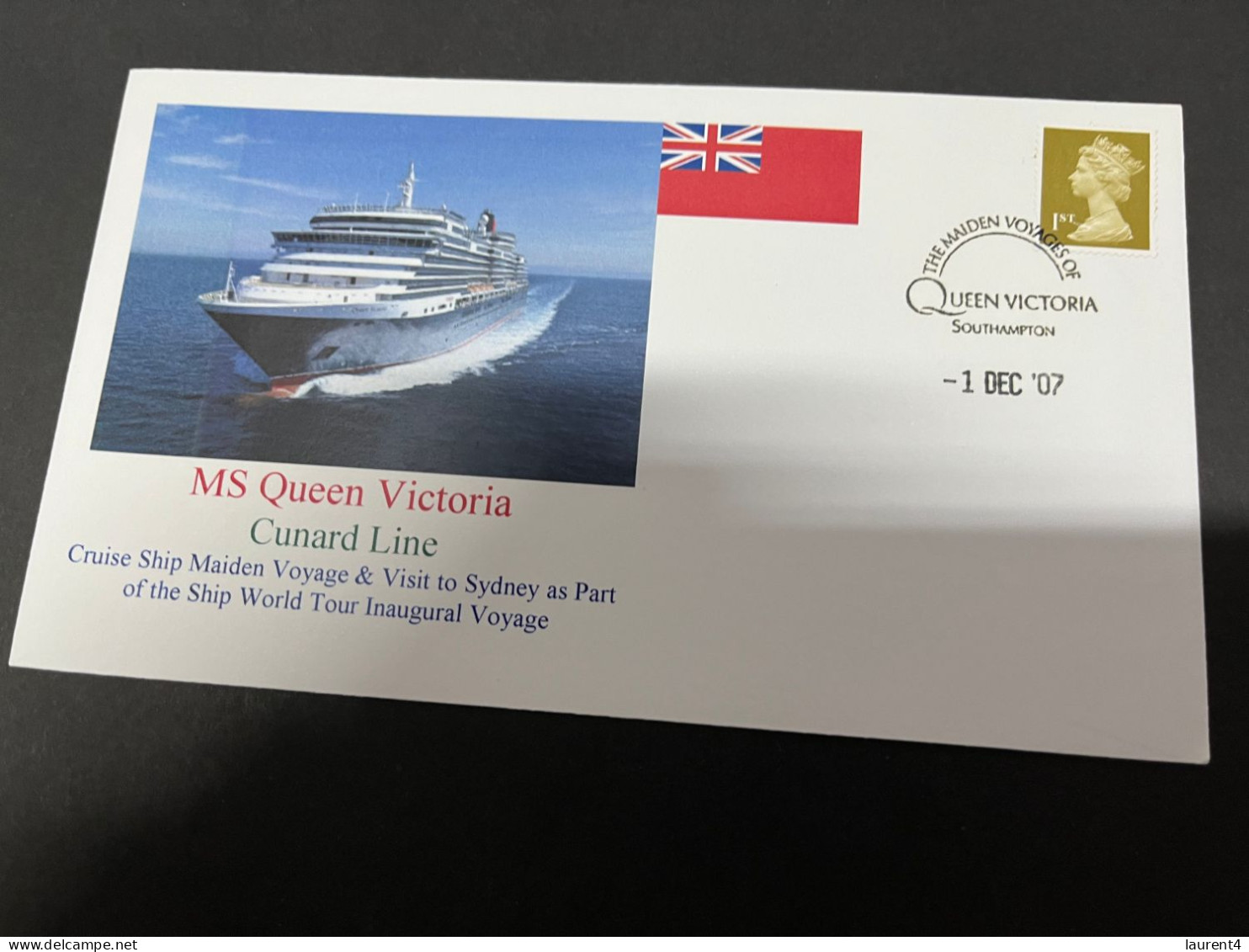 14-7-2023 (2 S 9) Cruise Ship Cover - MS Queen Victoria (Maiden Cruise) (2007)  - 10 Of 12 - Autres (Mer)