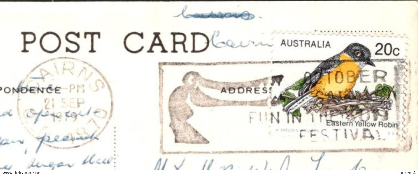 14-7-2023 (2 S 10) Australia - QLD -  Kuranda Railway Station (posted With Bird Stamp 1979) + Special Cairns Postmark - Other & Unclassified