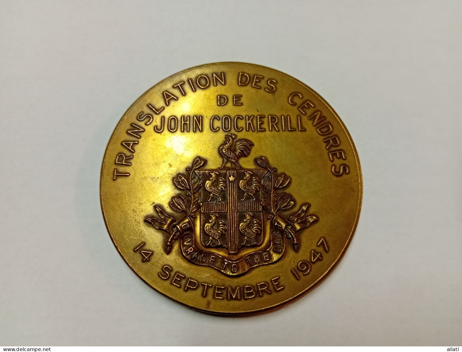 Une Médaille John Cockrill Métallurigie Liégoises - Profesionales / De Sociedad