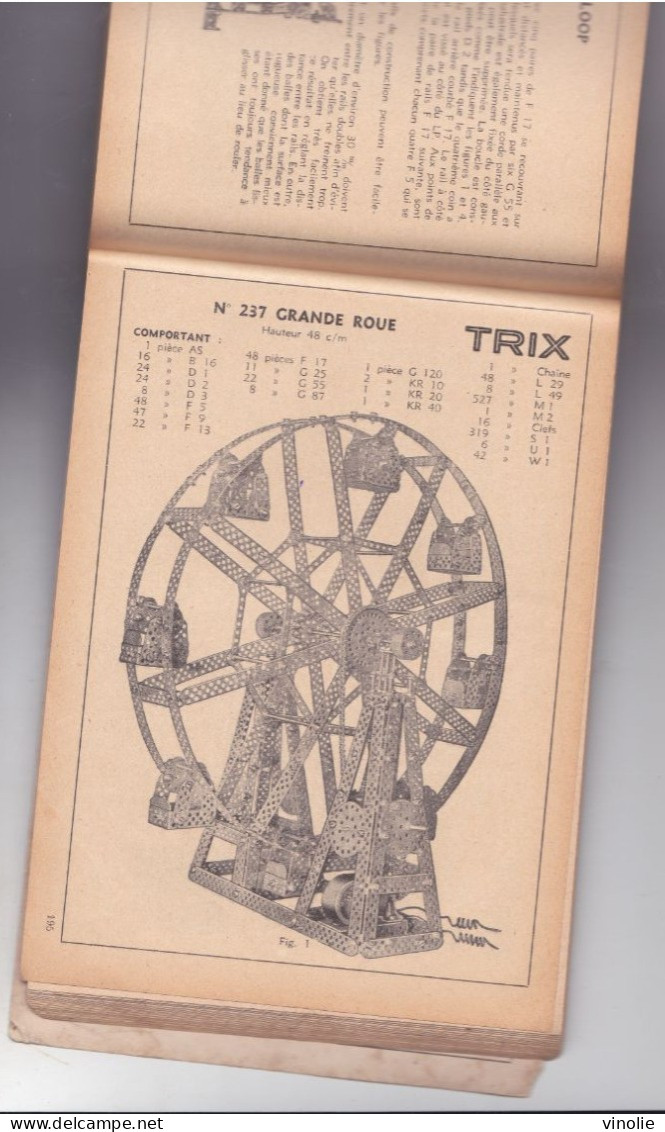 PIE-T-GF-BRA-23-814 : CATALOGUE  DU JEU DE CONSTRUCTION TRIX. RICHEMENT ILLUSTRE. 258 PAGES. AVION LOCOMOBILE AUTOMOBILE