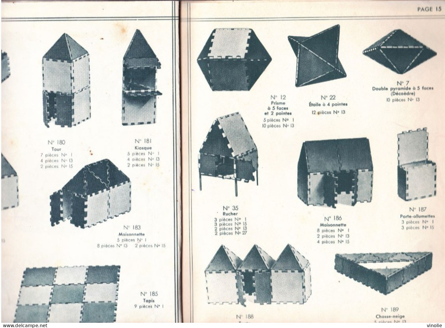 PIE-T-GF-BRA-23-816 : CATALOGUE  DU JEU DE CONSTRUCTION ASSEMBLO. ILLUSTRE. 22 PAGES PLUS 7 FEUILLETS LIBRES - Autres & Non Classés