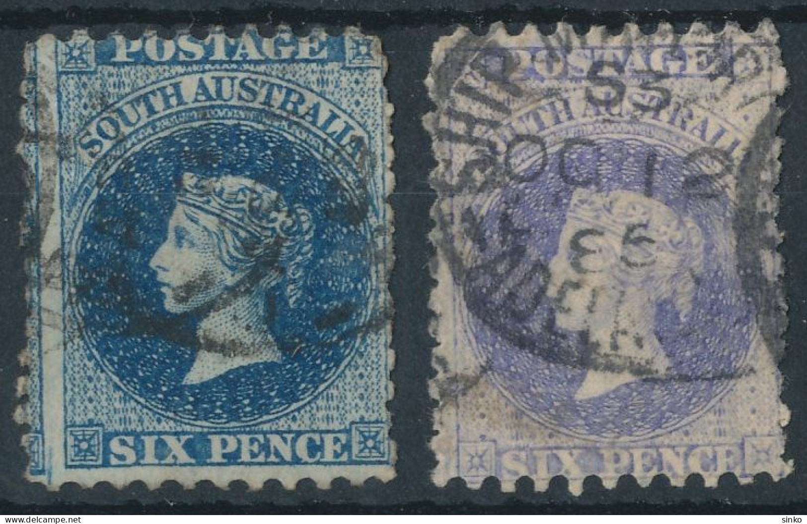 1867/71. South Australia - Oblitérés