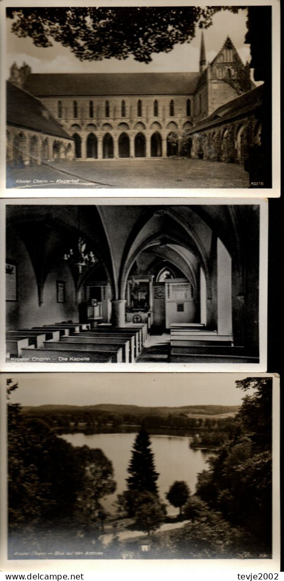 9 Ansichtskarten Kloster Chorin - Ungelaufen - Chorin